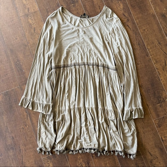 BOHO KNIT TOP. Sz L - Picture 1 of 7